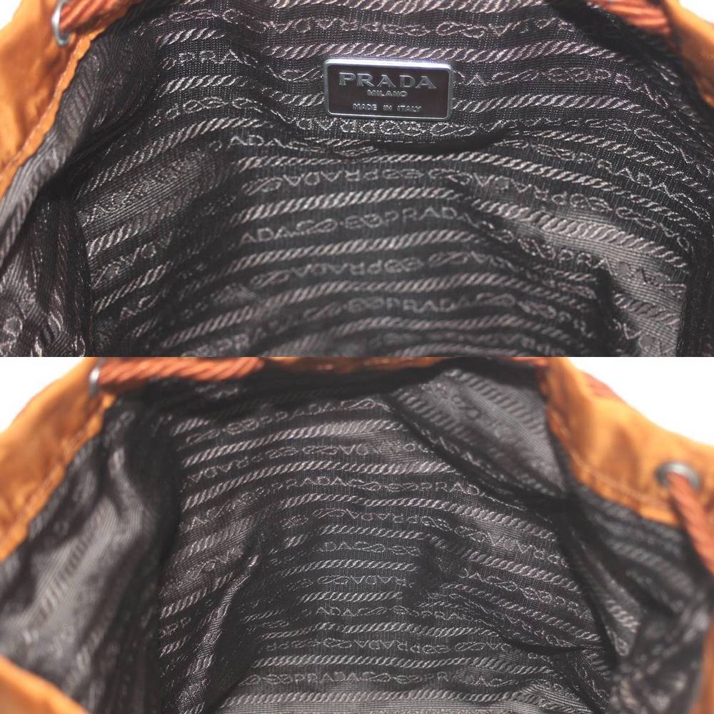 Prada Drawstring Shoulder Bag Nylon Brown - image 8